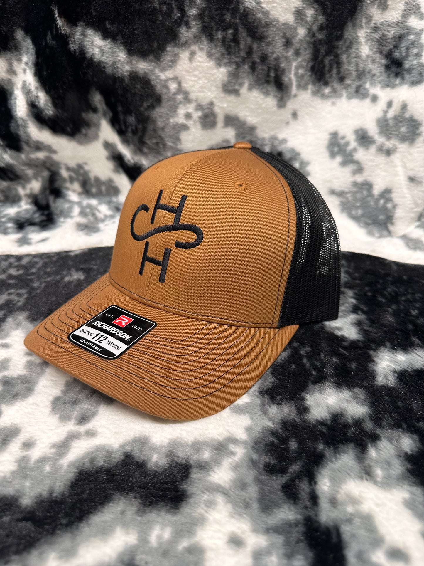 Camel & Black Logo Hat