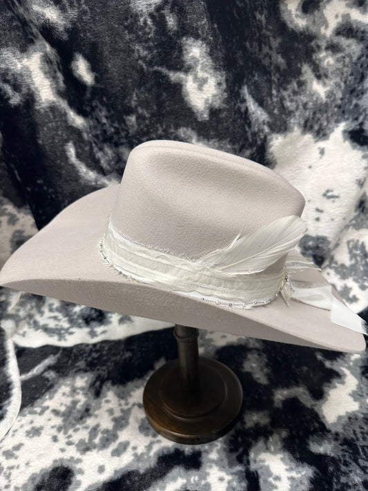 Bridal Felt Cowboy Hat