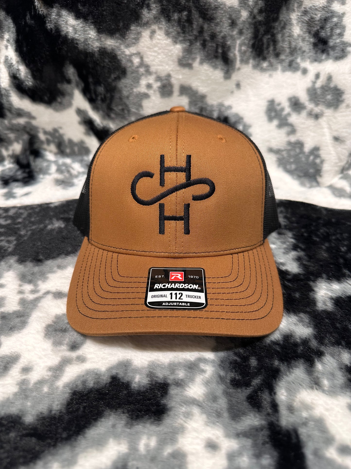 Camel & Black Logo Hat