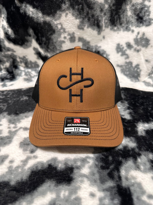 Camel & Black Logo Hat