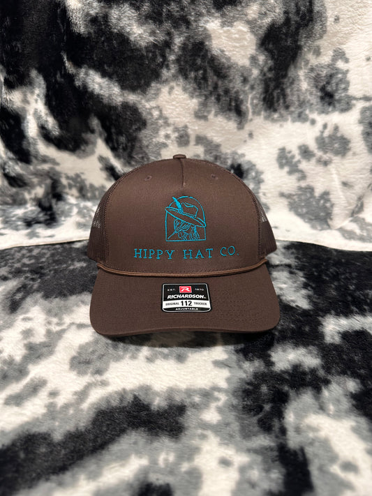 Brown & Turquoise Hippy Hat Co. Hat